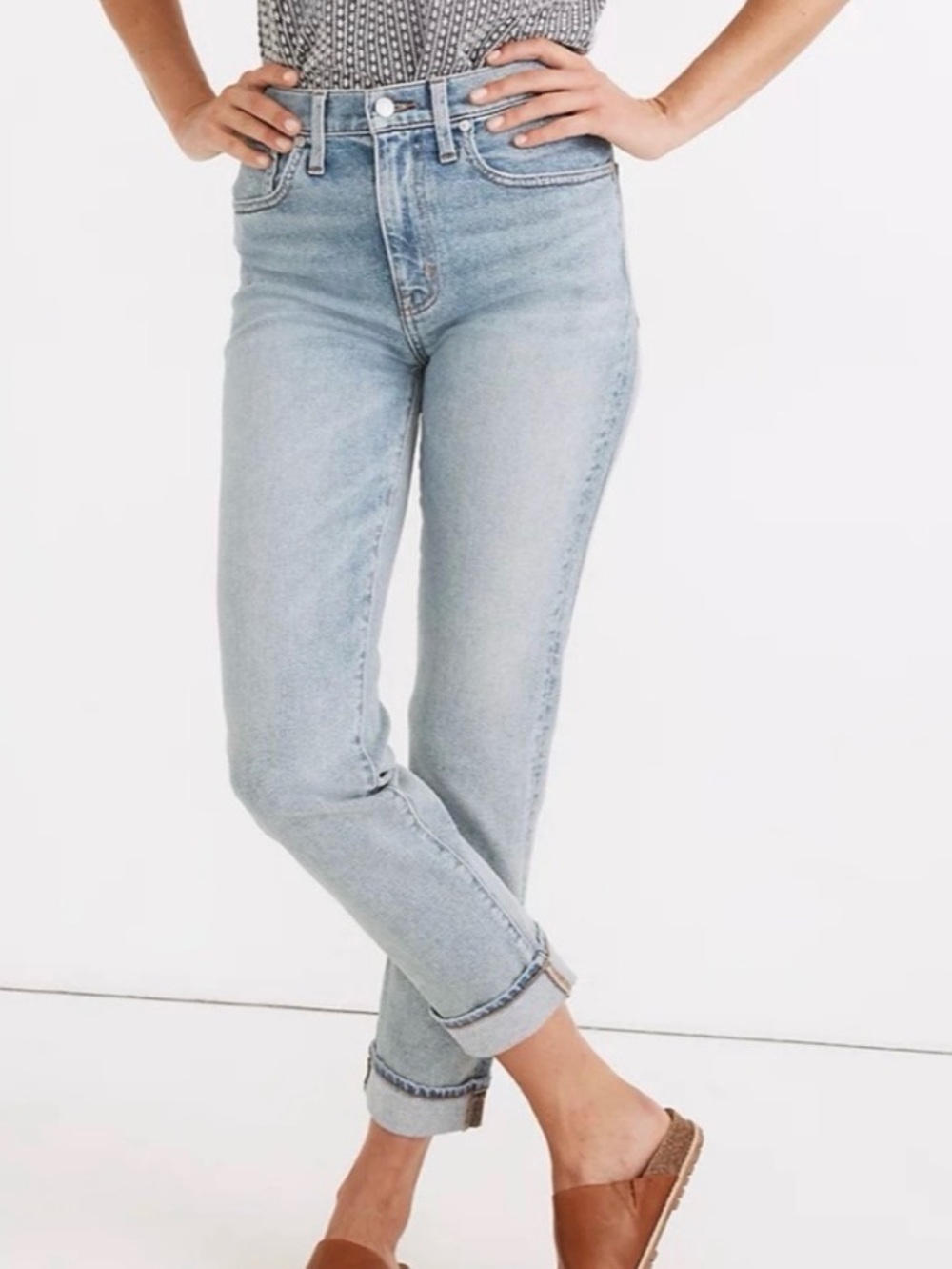Madewell petite roadtripper high rise slim boy jeans edenwald wash